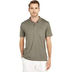 Onia Eric Collared Short Sleeve Polo Shirt Green